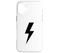 Lightning Bolt Black For Men Idea Gift Thunder Strike Case for iPhone 16 Plus