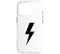 Lightning Bolt Black For Men Idea Gift Thunder Strike Case for iPhone 16 Pro