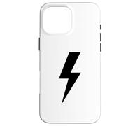 Lightning Bolt Black For Men Idea Gift Thunder Strike Case for iPhone 16 Pro Max