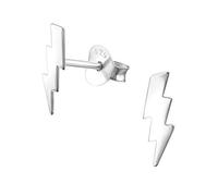 Lightning Bolt Earrings .925 Sterling Silver Studs Thunder