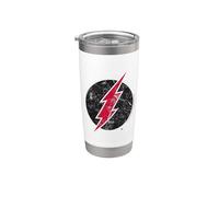 Lightning Bolt Emblem Inside Circle Symbol Logo Stainless Steel Insulated Tumbler