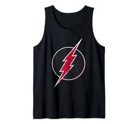 Lightning Bolt Emblem Inside Circle Symbol Logo Tank Top
