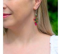 Lightning Bolt Recycled Skateboard & Resin Earrings