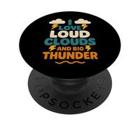 Lightning Bolt Storm Mood Gift Thunderstorm Lover Gift PopSockets Adhesive PopGrip