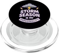 Lightning Bolt Storm Mood Gift Thunderstorm Lover Gift PopSockets PopGrip for MagSafe