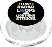 Lightning Bolt Storm Mood Gift Thunderstorm Lover Gift PopSockets PopGrip for MagSafe