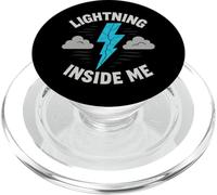 Lightning Bolt Storm Mood Gift Thunderstorm Lover Gift PopSockets PopGrip for MagSafe
