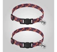 Lightning Bolts Gradient Color Dog Collar Adjustable Girl and Boy Collar 2 Packs