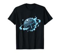 Lightning Bowling Ball Frozen Strike Energy T-Shirt