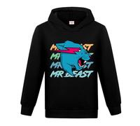 Lightning Cats YouTube Gamer Boys Girls Jumper Hoodie Cotton Sweatshirts Kids Tops (Black,12-13 Years,12 Years,13 Years)