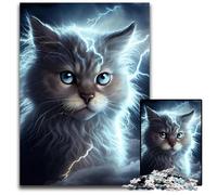 Lightning Cosmic Cat 1000 Piece Jigsaw Puzzles for Adults Difficult Puzzles for Adults Ideal And Home Decor 26X38CM/10.23x14.96inch