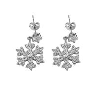 Lightning+Deal of+Day Snowflake Earrings for Women Dainty Snowflake Stud Earrings Winter Flower Post Pin Earring 925 Silver for Women Girls Her Wife Mom Daughter Grandma Girlfriend B #1