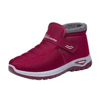 Lightning Deals of The Day Prime Snow Boots Women [] Men's High Performance Warm Snow Boots Weather Comfortable and Extra Wide Fit Hiking Boots Lightning Deals Prime Sale (Red, 5.5)