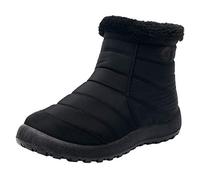 Lightning Deals of The Day Prime Waterproof Winter Boots for Women UK Women's Snow Boots Winter Ankle Short Bootie Footwear Warm Shoes Wide Fit Hiking Boots Recent Orders Placed by Me Black