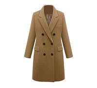 Lightning Deals of The Day Prime Winter Coats for Women UK Women Business Overcoat Winter Lapel Trendy Coat Long Outerwear Lapel Warmer Button Double Lightning Deals Of The Day Today Sale