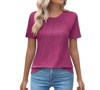 Lightning Deals of The Day Short Sleeve Crop Top Plus Size T Shirts for Women Oversized T Shirts for Women Womens White Blouse Size 16 Ladies Smart Evening Tops Amazon Warehouse Clearance UK Pallets