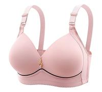 Lightning Deals of The Day Sports Bras Women with Padding Full Support Minimiser Bra Padded Maternity Bra Backless Support Bra Mens Nipple Covers Invisible Warehouse Deals Clearance Pink