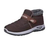 Lightning Deals of The Day Today Sale Snow Boots Women [] Men's High Performance Warm Snow Boots Weather Comfortable and Extra Wide Fit Hiking Boots Christmas Clearance (Brown, 6.5)