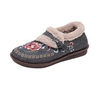 Lightning Deals of The Day Today Sale Waterproof Walking Boots for Women Fashion Winter Women Snow Boots Flat Soles Thick Soles Non Slip Round Toe Soft Plush Christmass Clearance (Grey, 4.5)