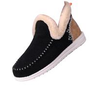 lightning deals of the day today sale Womens Moccasin Slippers Winter Low Top Shoes Warm Comfy Wool-felt Memory Foam Indoor House Shoes Slip On Trainers Non Slip Snow Boots knee high boots
