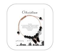 Lightning Deals Of Today Prime Crystal Bracelet, Natural Gemstone Bead Bracelet,Healing Crystal Bracelet for Women Men, Amethyst Bracelet Hand Woven Butterfly Pendant Bracelet, Christmas Gifts for Her