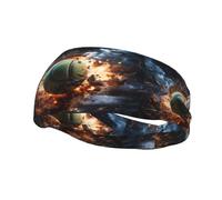 Lightning Fever Tennis Pattern Sports Sweatband Headscarf Head Bands For Women Men Suitable For Running Yoga Fitness Football