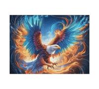 Lightning Flying Eagle 500 Piece Jigsaw Puzzle for Adults Teens Vibrant Fantasy Animals Classroom Decor Educational Fun Vibrant Colours Great Gift for Teachers 500 PCS