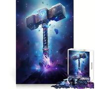 Lightning Hammer Jigsaw Puzzle 1000 Piece for Adults Mind Exercise Stress Relief Family Play Birthday Idea (50x75cm)