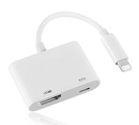 Lightning HDMI Adapter for iPhone 14/13/SE, Apple MFi Certified, iPhone HDMI Adapter 1080P Digital AV Adapter Lightning Connector Compatible with iPhone 12/11/XR/X/8/7, No Power Supply Required