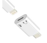 Lightning Headphone Female to USB C Male Adapter for iPhone 17 16 15 Pro Max for Apple Audio Lighting Microphone Type C Converter Earphone Adaptor Cable Mic Earbuds for Ipad Jack Adaptador Phone Plug