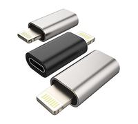 Lightning Male to USB C Female Adapter(3 Pack)for Apple iPhone 14 13 12 11 Pro Max Mini 7 8 Plus X Xs Xr Se Ipad Air 2019 Type C Charger Cable Port Converter Dongle Charging Cord Data Sync Connector