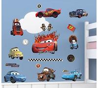 Lightning McQueen and Friends Cars Wall Decal Room Decor. Colorful Wall Stickers Sticker for a Child's Room. Wall Mural Art Deco. Nursery Decoration. Baby Room Decal. Boys Wall Sticker