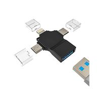 Lightning Micro USB C to USB-A Jack Adapter for iPhone OTG Cable Type C Thunderbolt Plug Keyboards Stick Mouse Hub Accessories for 14 13 12 Pro Max compatible for Samsung S6 S22 MacBook for iPad
