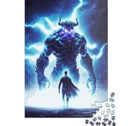 Lightning Monsters Jigsaw Puzzles Puzzles for Adults Kids. 1000 Piece Impossible Challenge Toy Educational Game Home Decoration for Educational Games Gifts 1000pcs (38x26cm)