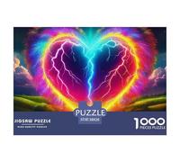 Lightning Ocean 1000 Jigsaw for Adults Challenging Beautiful Decoration Puzzle Colourful, Challenging Scenic Lightning Ocean Brainteasing Adults Jigsaw Puzzle 38x26cm/1000pcs Educational Games