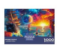 Lightning Ocean 1000 Jigsaw for Adults Puzzles Beautiful Decoration Puzzle Impossible Hard Difficult Challenging Scenic Lightning Ocean Brainteasing Adults Jigsaw Puzzle 38x26cm/1000pcs