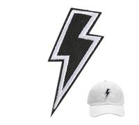 Lightning Patch for Clothes - Snowmobile Lightning Patch Embroidered Sewing Iron On | Decorative for Jackets, Wallets, Hats, Fabric and Trousers