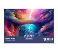 Lightning Puzzles 1000 Pieces for Adults Jigsaw Landscape 1000 Piece Puzzle Classic Educational Games ation Puzzle Colourful Puzzle Game for The Whole for Women Gifts for Men38x26cm/100