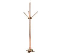 Lightning Rod Kit, Insulated Stainless Steel and Copper 3-Pole Spike for Tower and Roof Equipment Protection, 0.5m Length