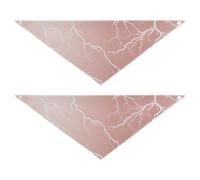 Lightning Rose Gold Dog Bandanas Bulk Unique Shape Adjustable Fit Pet Scarf for Boy and Girl Cute Pet Accessories for Dogs Cats 2 Pack