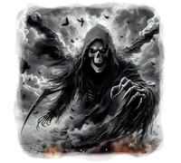 Lightning Signs Grim Reaper SOA Skull Car Motorbike Bike Van Camper Sticker (57cm x 55cm)