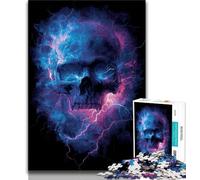 Lightning Skeleton Puzzles for Adults Teens 1000pc Puzzle,Help The Brain Exercise Addictive Toys to Cultivate Patience Parent-child Interaction (75x50cm)