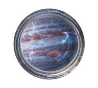 Lightning Storm Gas Giant from Space Station Metal Tin Sign