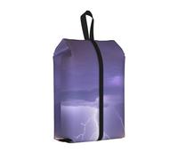Lightning Storm Water Resistant Travel Shoe Bag with Handle for Suitcase Sneakers Boots Gym 1 PC