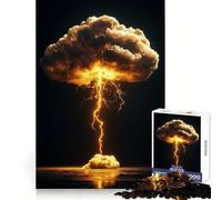 Lightning Strike Cloud 1000 Piece Jigsaw Puzzles for Teenagers Jigsaw Brain Gain Sharp Edge Family Game Game Night (50x75cm)