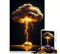 Lightning Strike Cloud Jigsaw Puzzles for Adults1000 Piece Logic Skill Precise Connection Family Bond Home Decor (38x26cm)