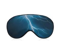 Lightning Strikes, Thunderstorms Sleep Mask with Adjustable Strap, Breathable Sleep Masks for Women Men, Soft Eye Mask for Side Sleepers, Travel, Office Nap, Airplane & Blocking Light