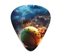 Lightning Tennis Printed pick set - 12 pieces, thin, medium and thick guitar picks, suitable for guitar, bass, electric guitar and ukulele