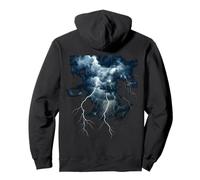 LIGHTNING Thunder and Lightning and Bolt Storm Cloud Strikes Pullover Hoodie