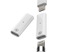 Lightning to 1st Generation Pencil Adapter for Apple (2 Pieces) for iPhone Charging Cable Socket iPencil 1st Charger Pencil Charging Accessories for iPad Connector Cable for Apple MFI Certified